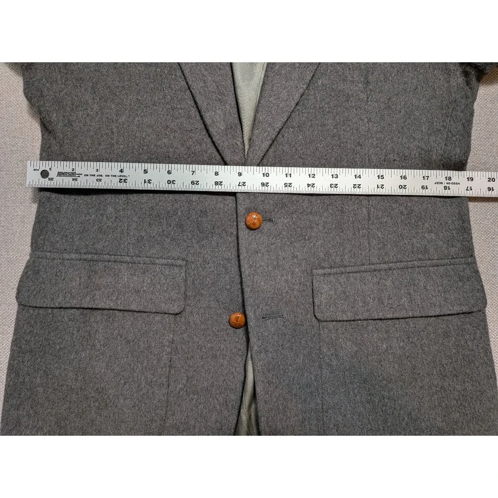 Hunt Valley Men's Blazer 38R Camel Hair Gray Sport Coat Jacket Made in USA